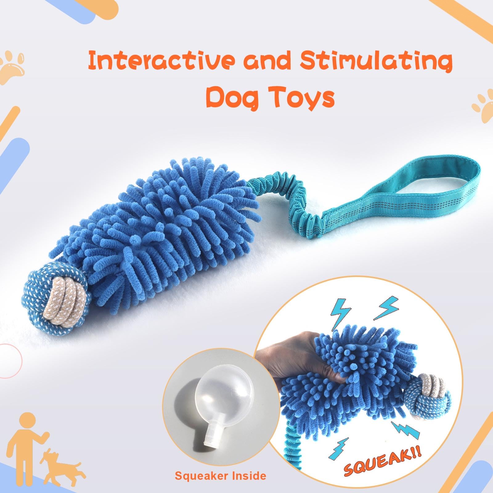 Wodoca bright-colors toy offers high visibility to engage dogs.