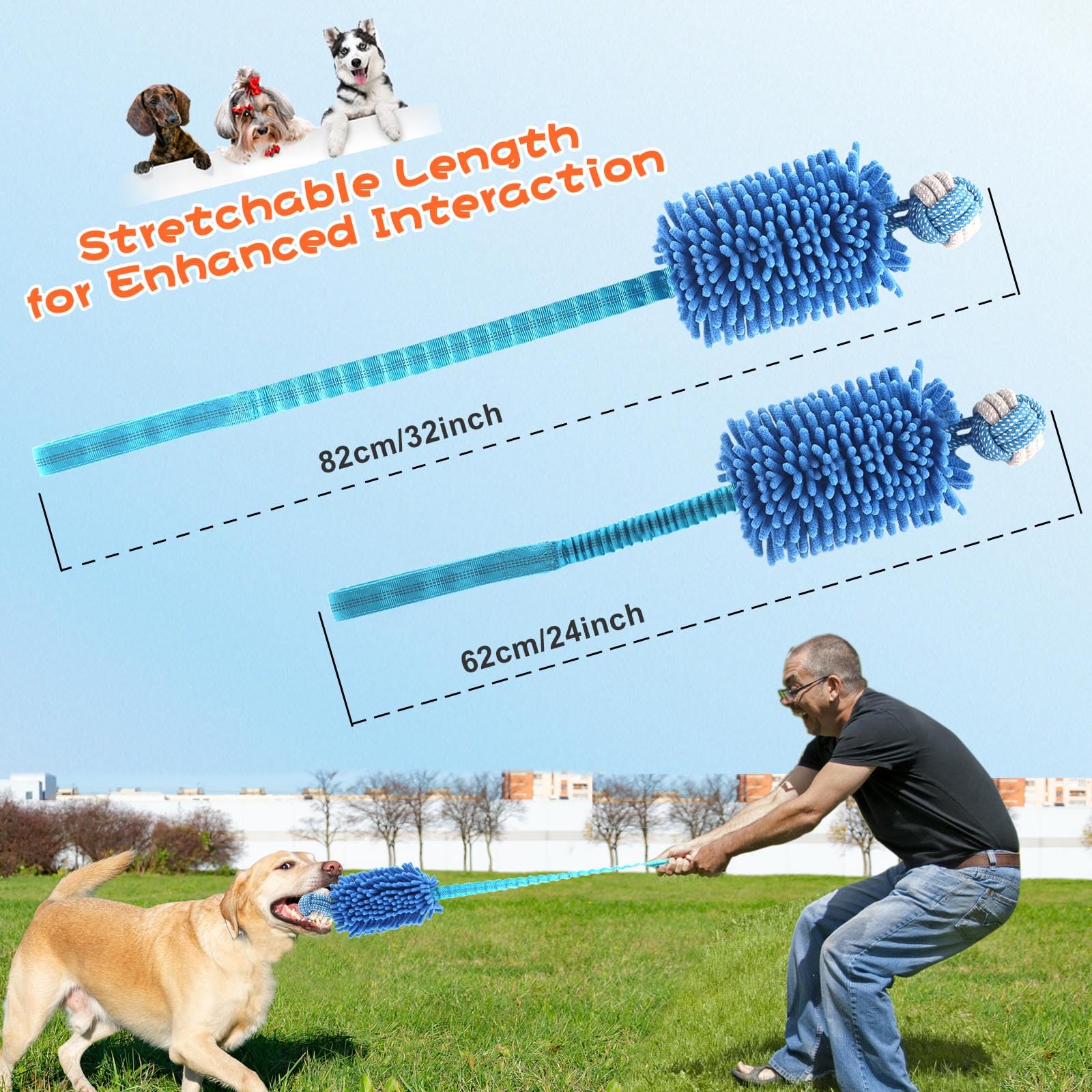 Wodoca versatile dog toy suits small and large dogs.