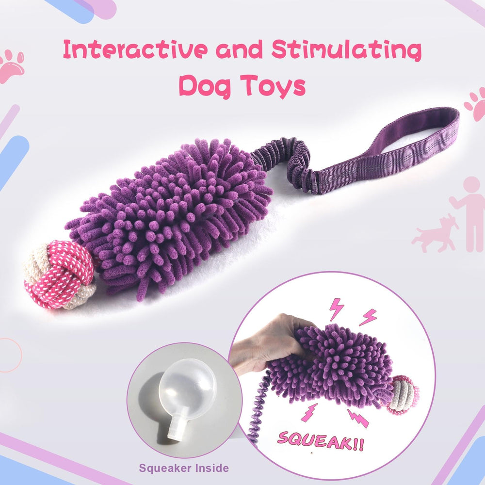 Wodoca rope toy with soft fabric for gentle teething