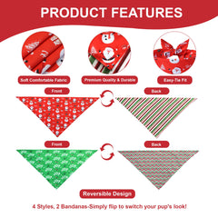 WoffBow pack flatlay showing two bandanas in one set
