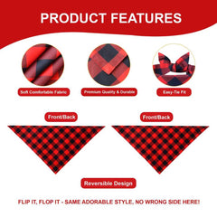 WoffBow reversible 2-in-1 design bandana for quick style swaps during outings