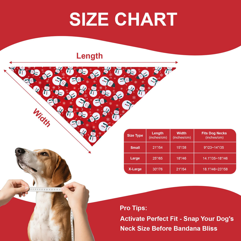 WoffBow reversible dog bandana Christmas trees for vibrant colors in winter selfies.
