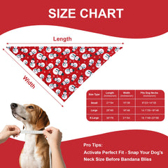 WoffBow reversible dog bandana Christmas trees for vibrant colors in winter selfies.