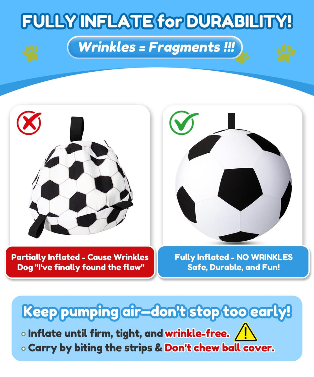 Wofypetny 25inch Herding Ball full-diameter image shows generous size for medium to large dogs.