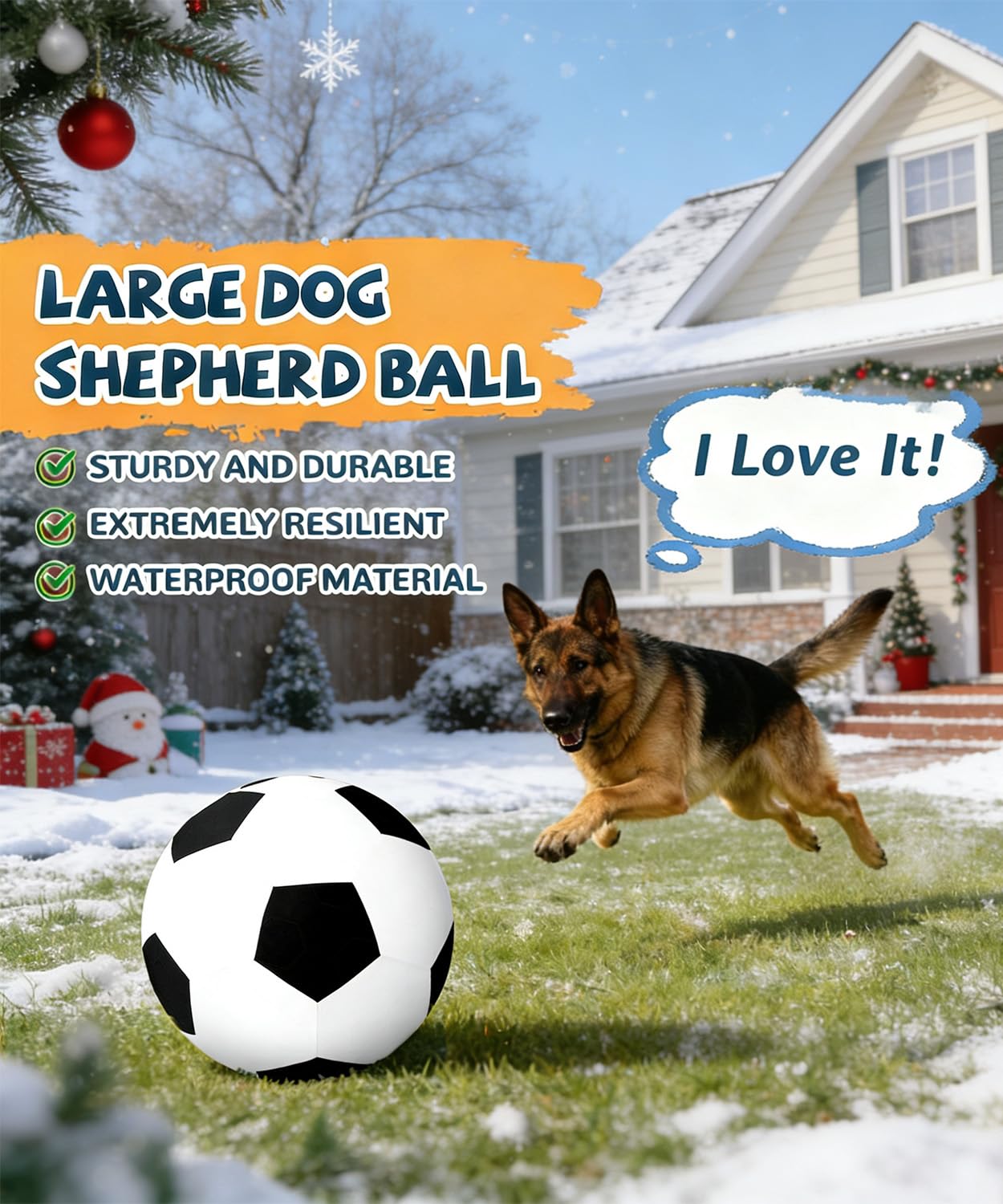 Wofypetny 25inch Herding Ball strap demonstrates quick outdoor setup and easy carry.