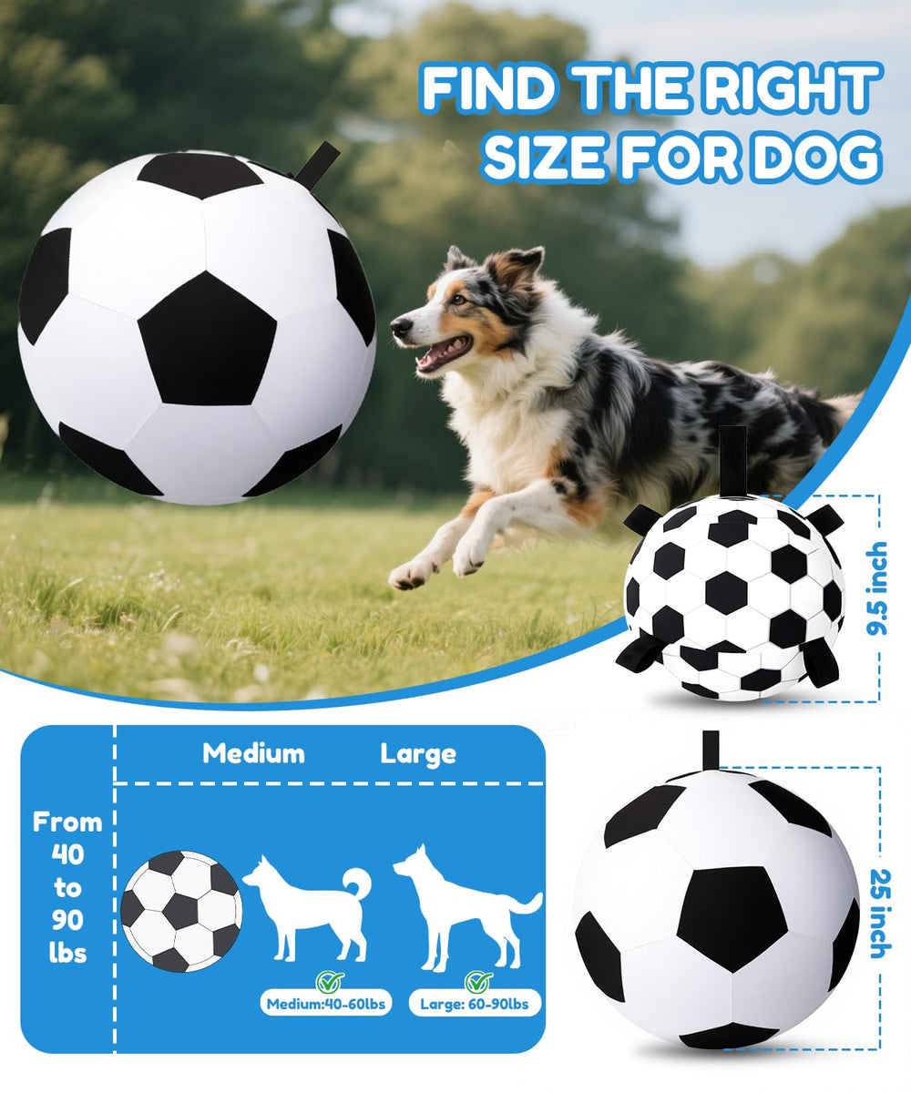 Wofypetny 25inch Herding Ball tear-resistance detail emphasizes durable play against rough use.