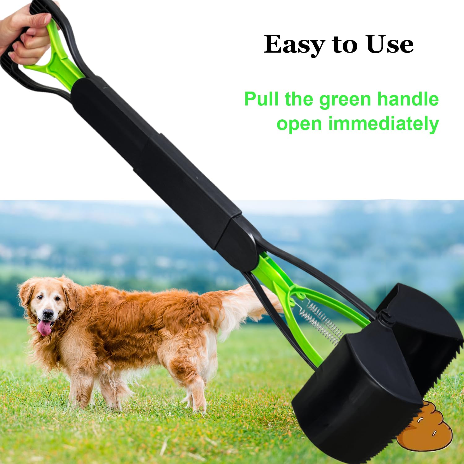 WOILIFE one handed operation with a long handle reduces bending.