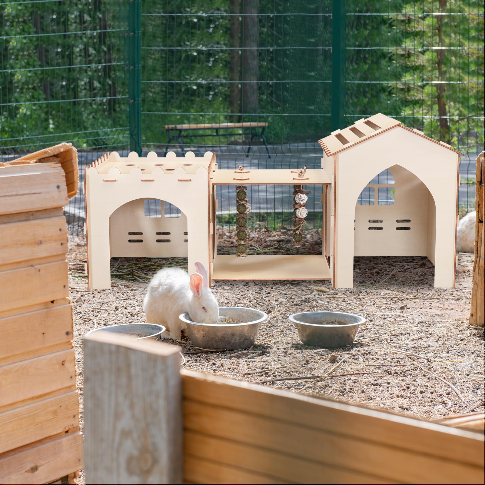 Woiworco natural wood finish enhances home aesthetics while providing a cozy hideaway.