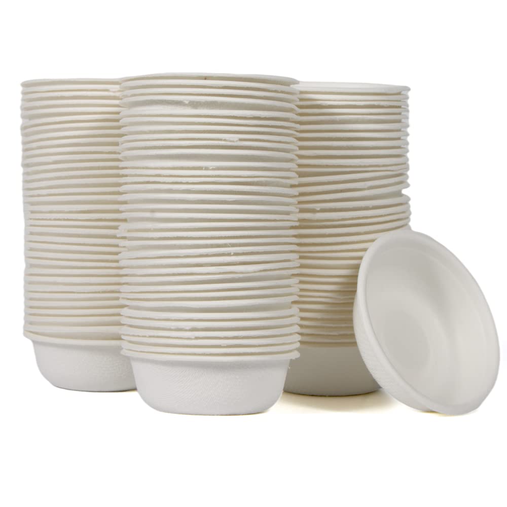 WOLEDOE 100pcs biodegradable gecko cups for eco-friendly feeding.