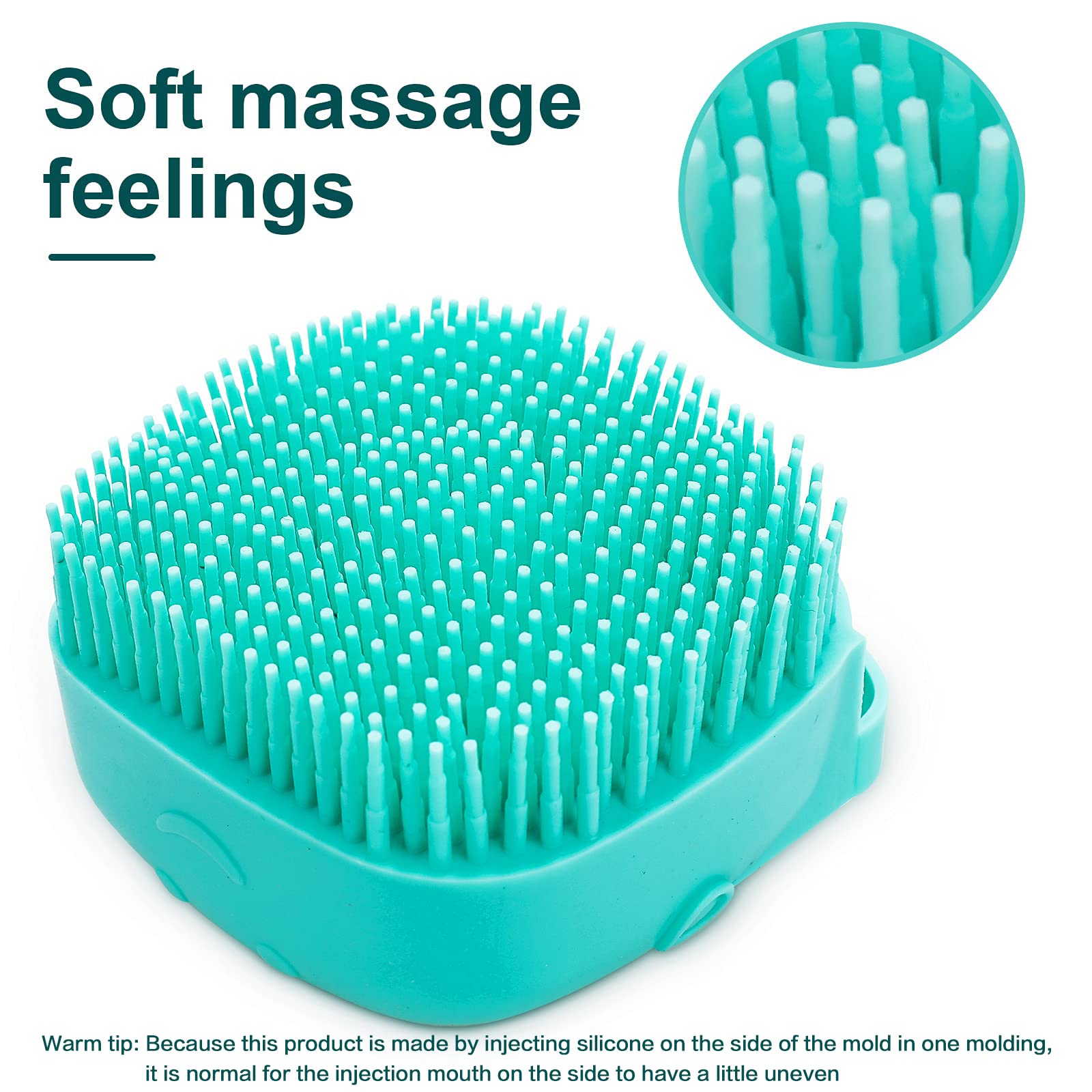 Woleigiao Pet Bath Brush easy-clean design for quick maintenance.