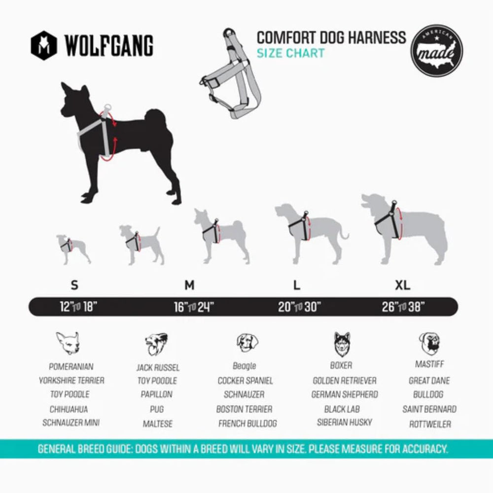 Wolfgang Man & Beast harness with nylon buckles showcases durable hardware for rugged outdoor use