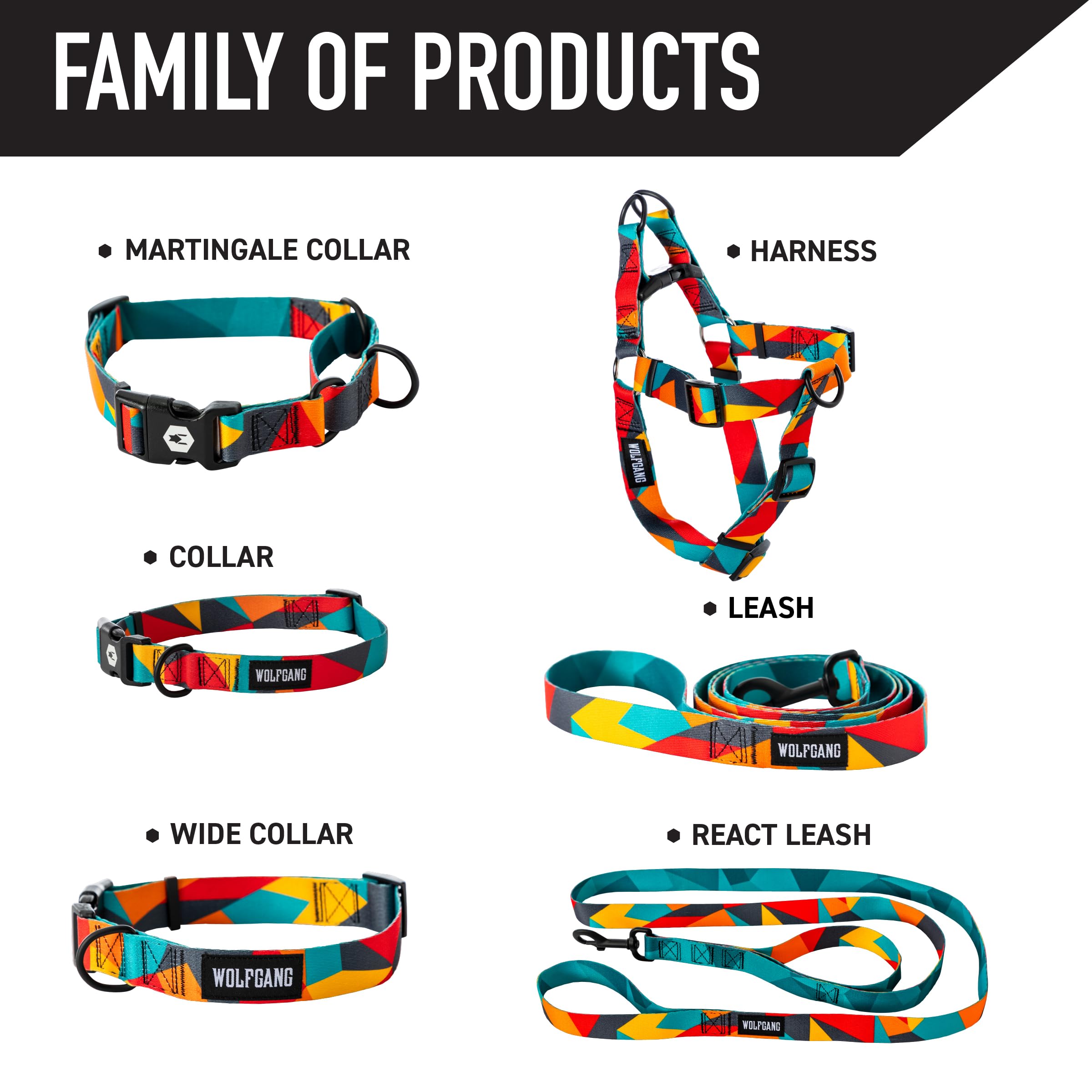 Wolfgang Man & Beast harness fabric is UV-stain-resistant, staying vivid in all weather