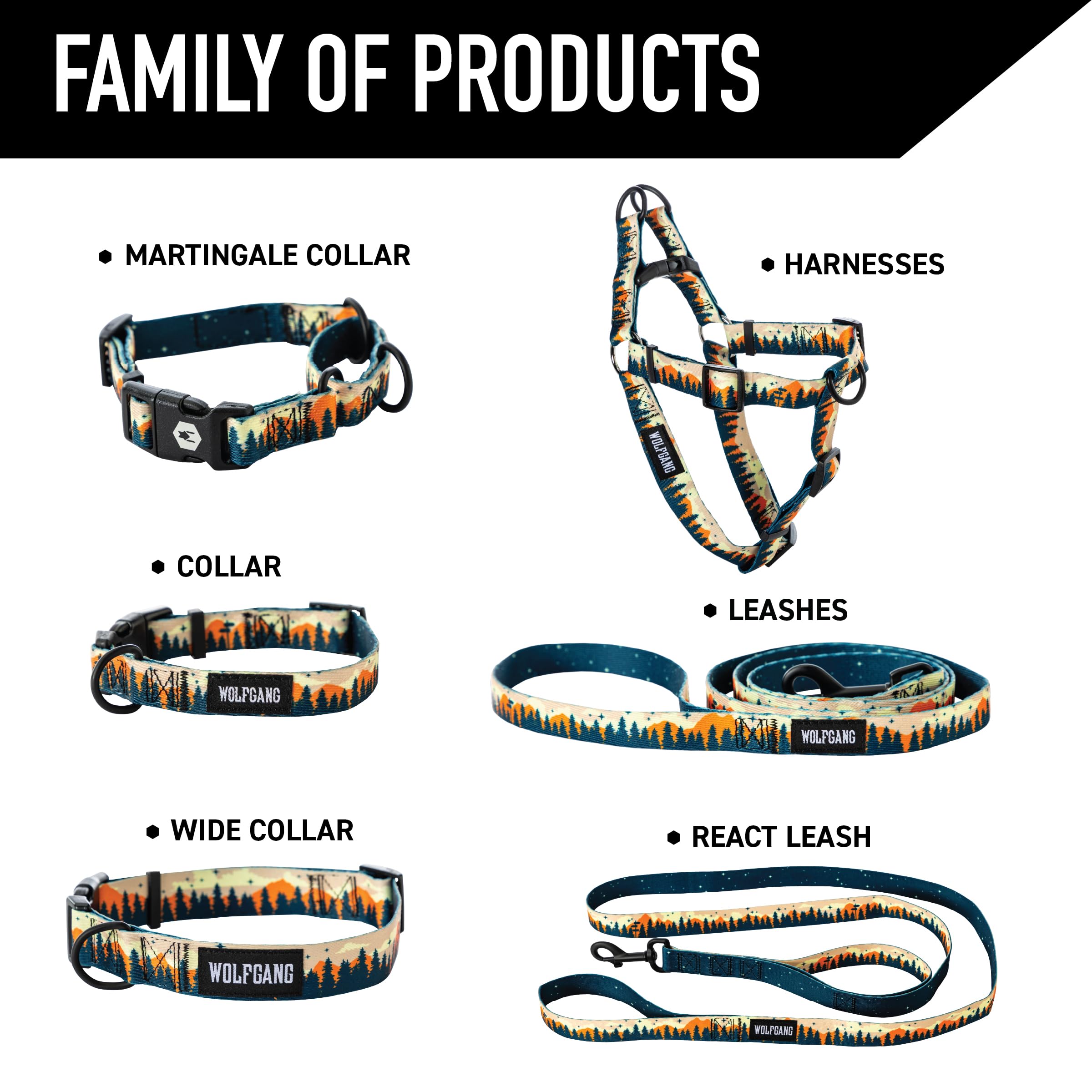 Wolfgang Man & Beast adjustable-service accents highlight secure D-ring and reliable leash attachment