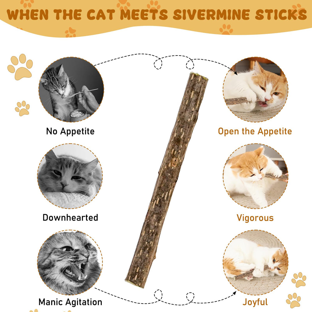 WoLover Silvervine Sticks cat teeth – supports oral care through chewing