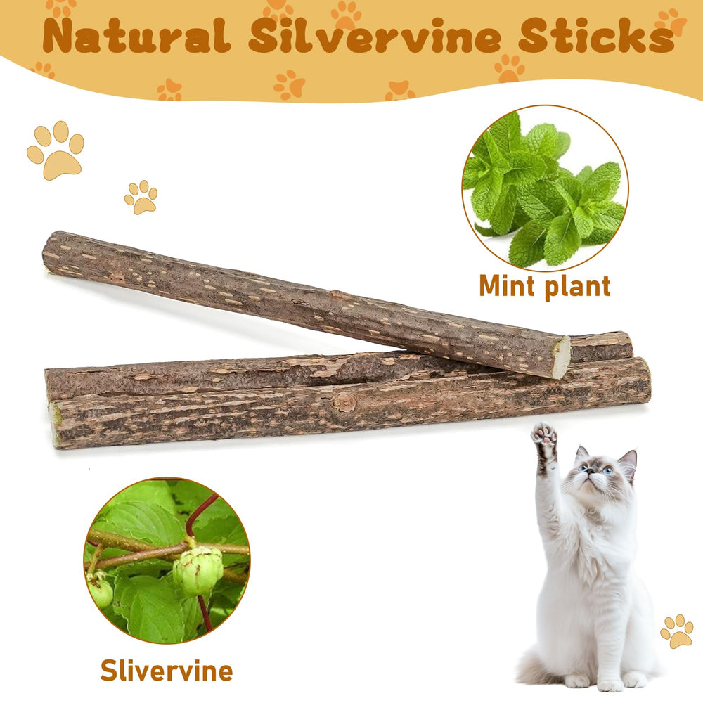WoLover Silvervine Sticks cut method – easy to feed by cutting or offering whole sticks