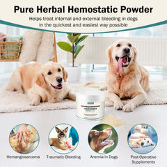 WOMRICH dog digestive soothing powder calms gut lining after ulcers when mixed.