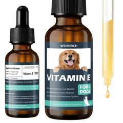 WOMRICH Vitamin E for Dogs coat shine visual promoting glossy fur