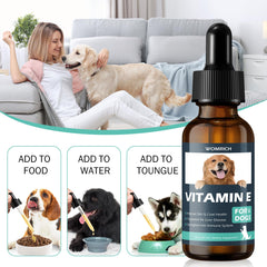 WOMRICH Vitamin E for Dogs immune-boost imagery suggesting stronger immunity
