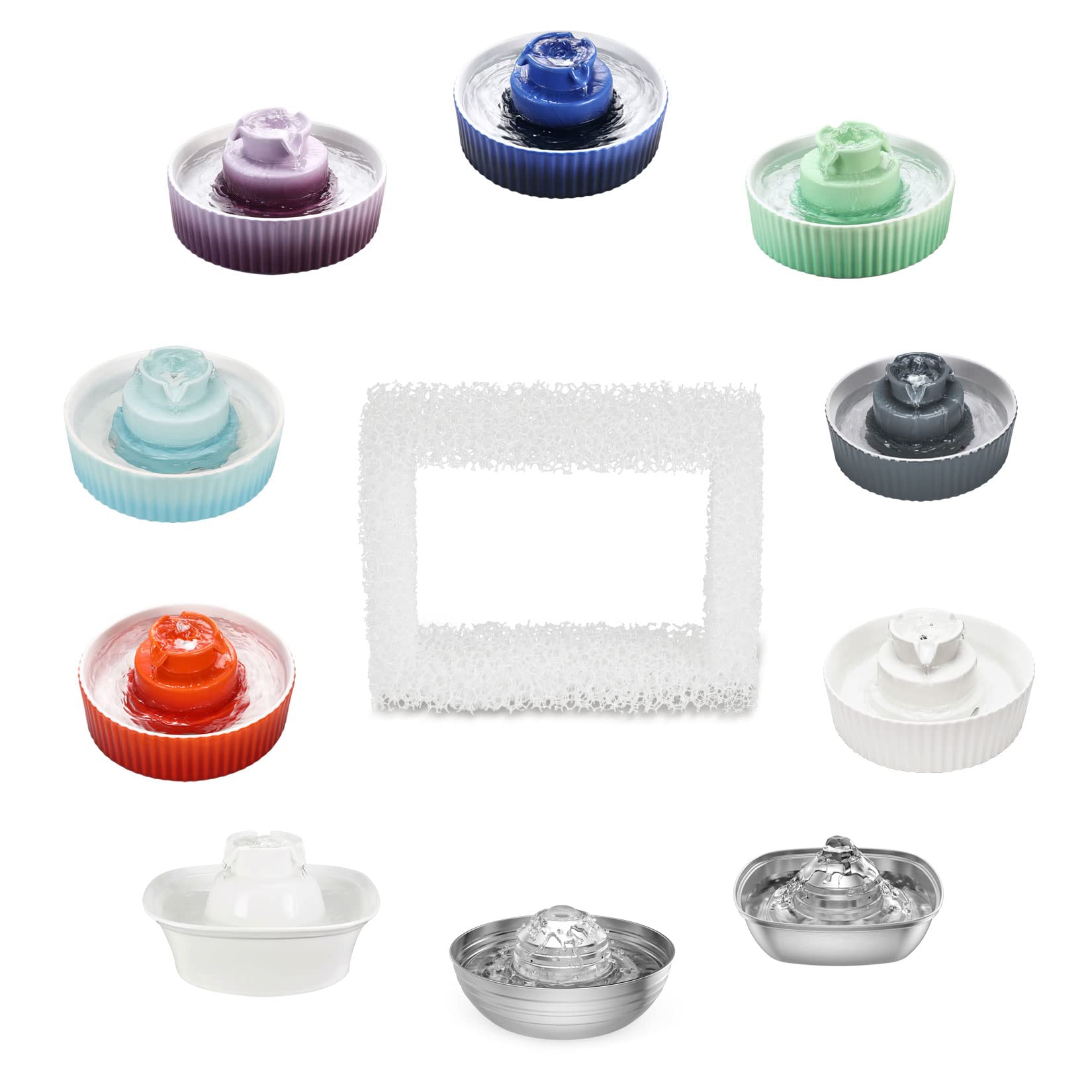 Wonder Creature Aurora fountain compatible filter shows easy replacement for reliable hydration