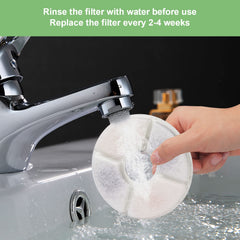 Wonder Creature carbon filter diameter 5in demonstrates fit for round-top models
