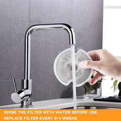 Wonder Creature cat fountain filter rinse-before-use guide ready for installation.