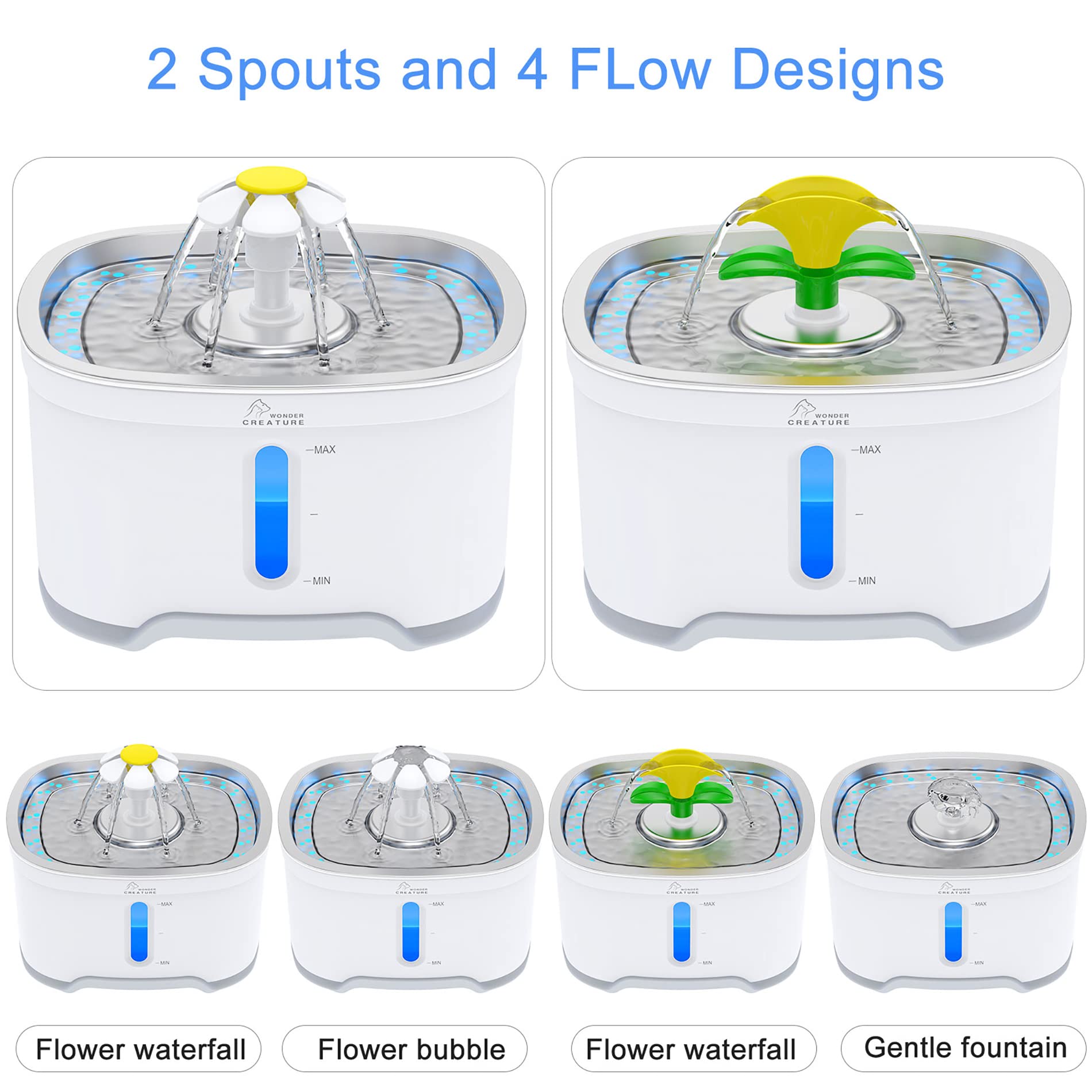 Wonder Creature kit includes extra filters and easy disassembly for quick cleaning.