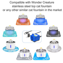 Wonder Creature pump with USB cord enables flexible placement and easy powering.