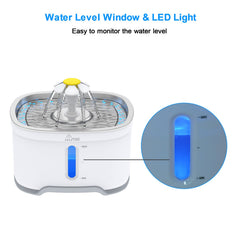 Wonder Creature cat fountain pump operates quietly, keeping household noise low.