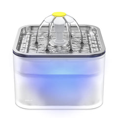 Wonder Creature cat water fountain stainless steel lid shows durable hygiene and long-lasting use.