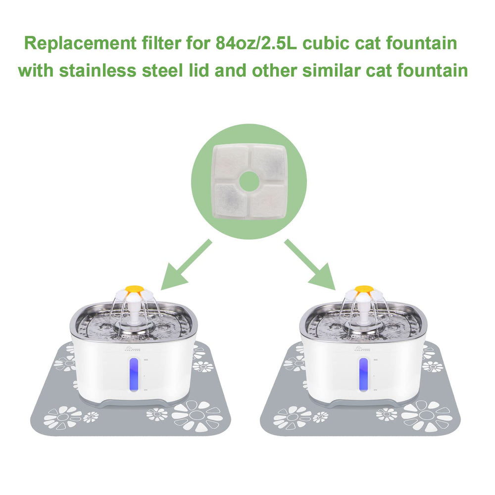 Wonder Creature eight replacement filters keep water fresh for your cat.