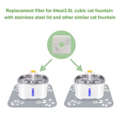 Wonder Creature eight replacement filters keep water fresh for your cat.