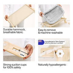 WONDER FAMILY Cat Window Perch screw mounts provide extra stability on varied surfaces.