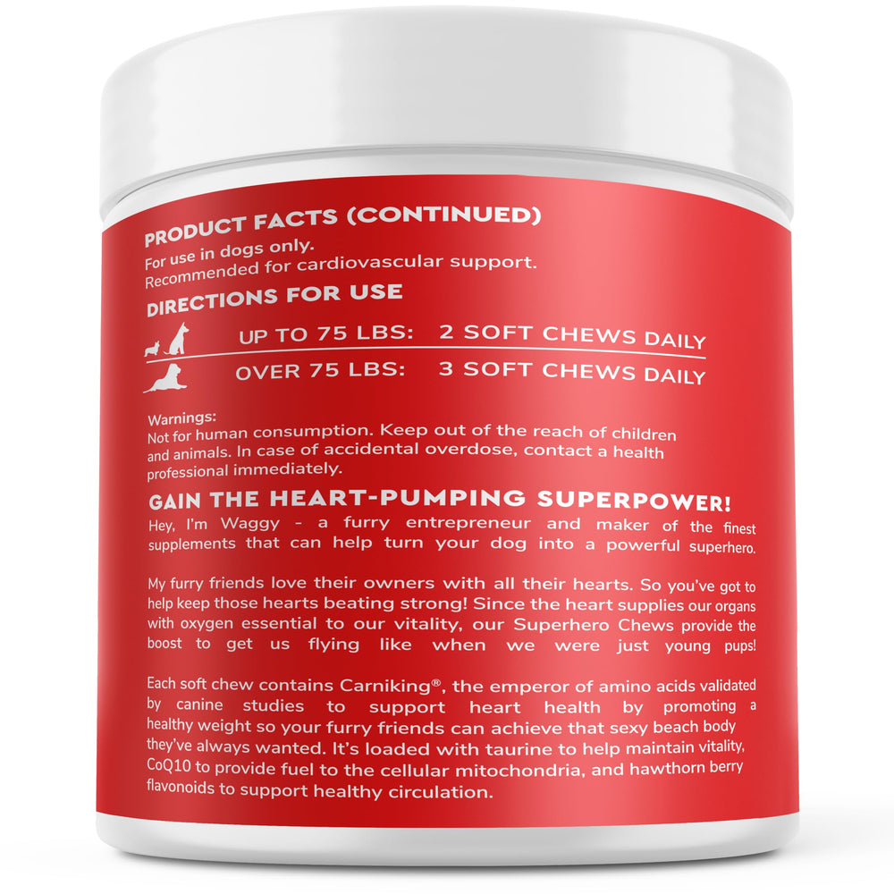 Wonder Paws Cardio Chews serving scoop indicating weight management potential