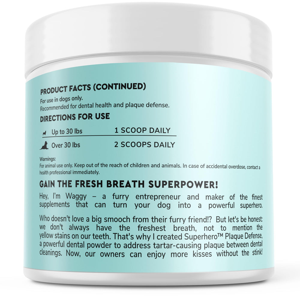 Wonder Paws Dental Powder Icelandic kelp ingredients emphasize natural oral support