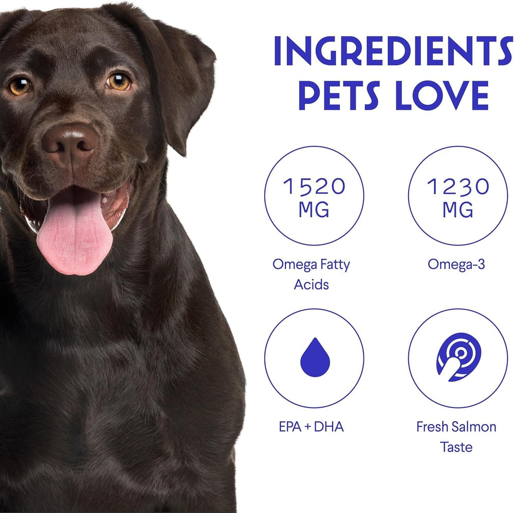 Wonder Paws Cod oil component shown for balanced omega trio