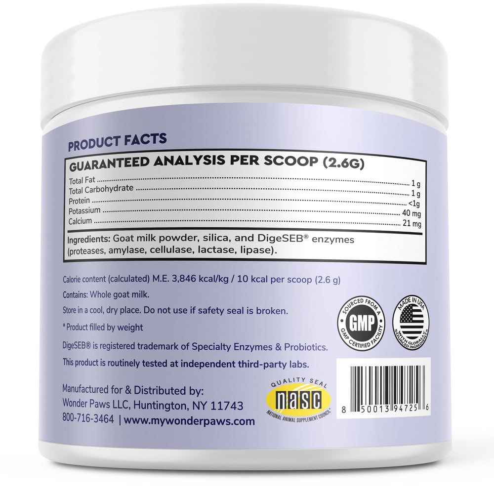 Wonder Paws manufacturing in USA in an FDA registered facility