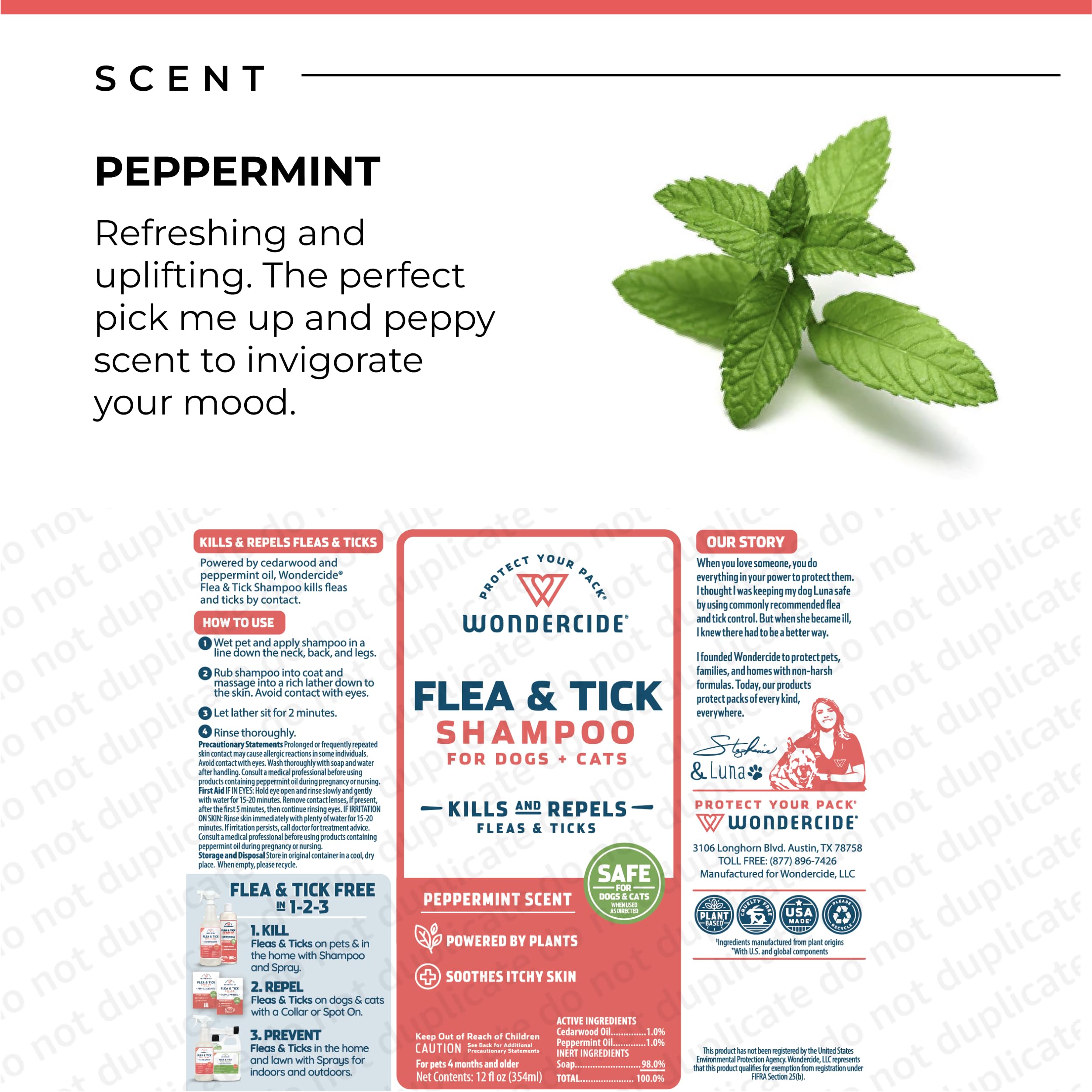 Wondercide shampoo safe around the family when used as directed