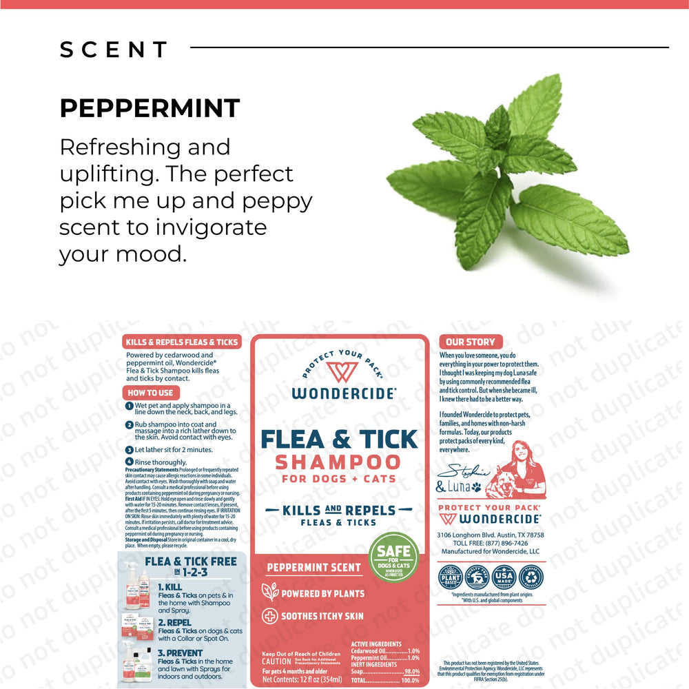 Wondercide shampoo safe around the family when used as directed