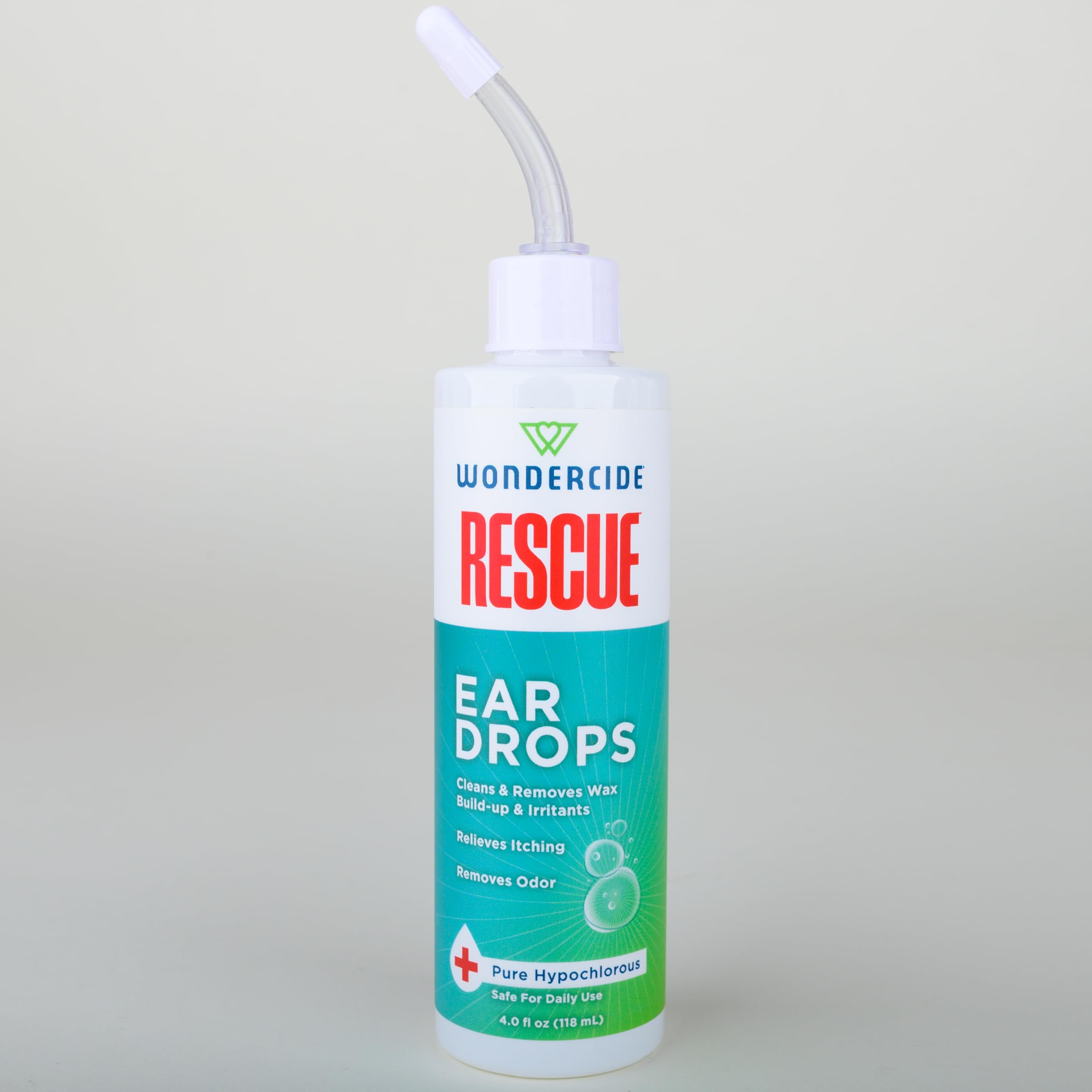 Wondercide Rescue Ear Drops silicone applicator enables one-handed precise application