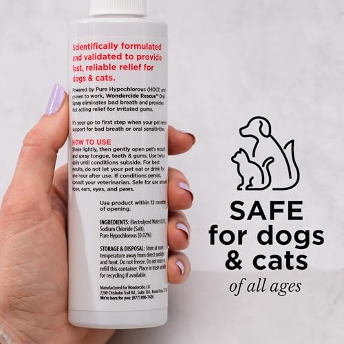 Wondercide Rescue oral spray nozzle for precise, mess-free gum and tooth application