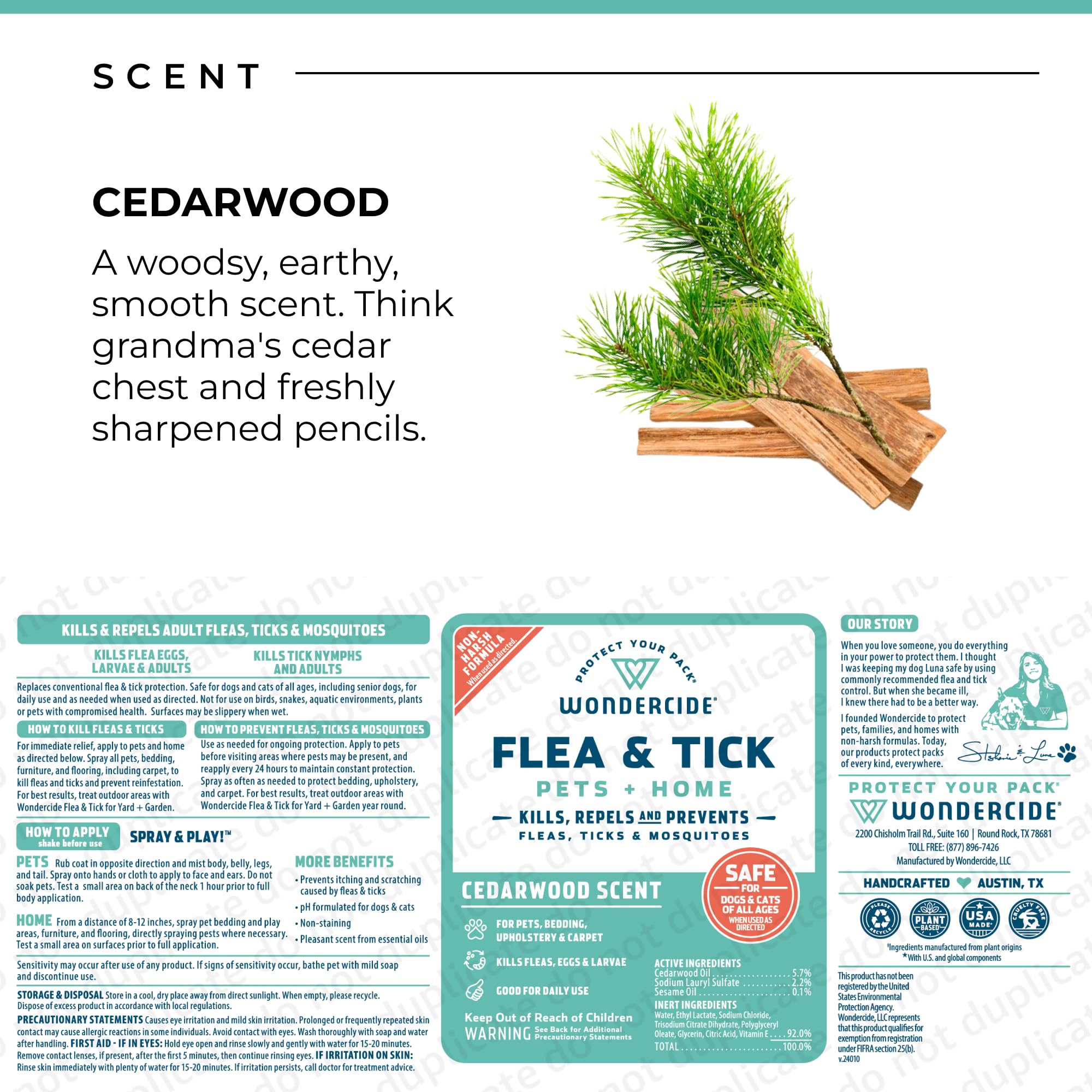 Wondercide USA-made, cruelty-free product for family-friendly pest control