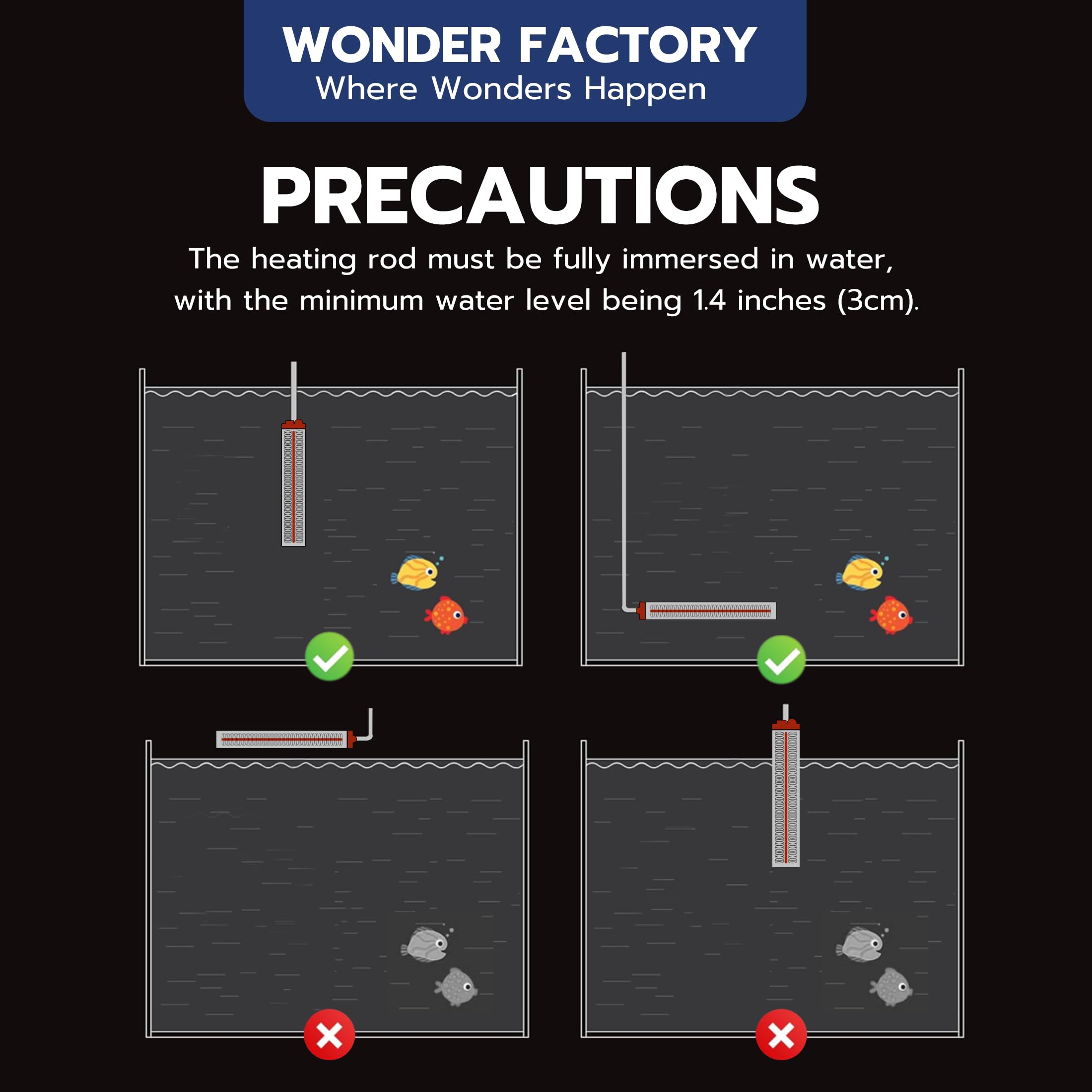 Wonderfactory 75W heater uses nickel-chromium element for quick, even heating