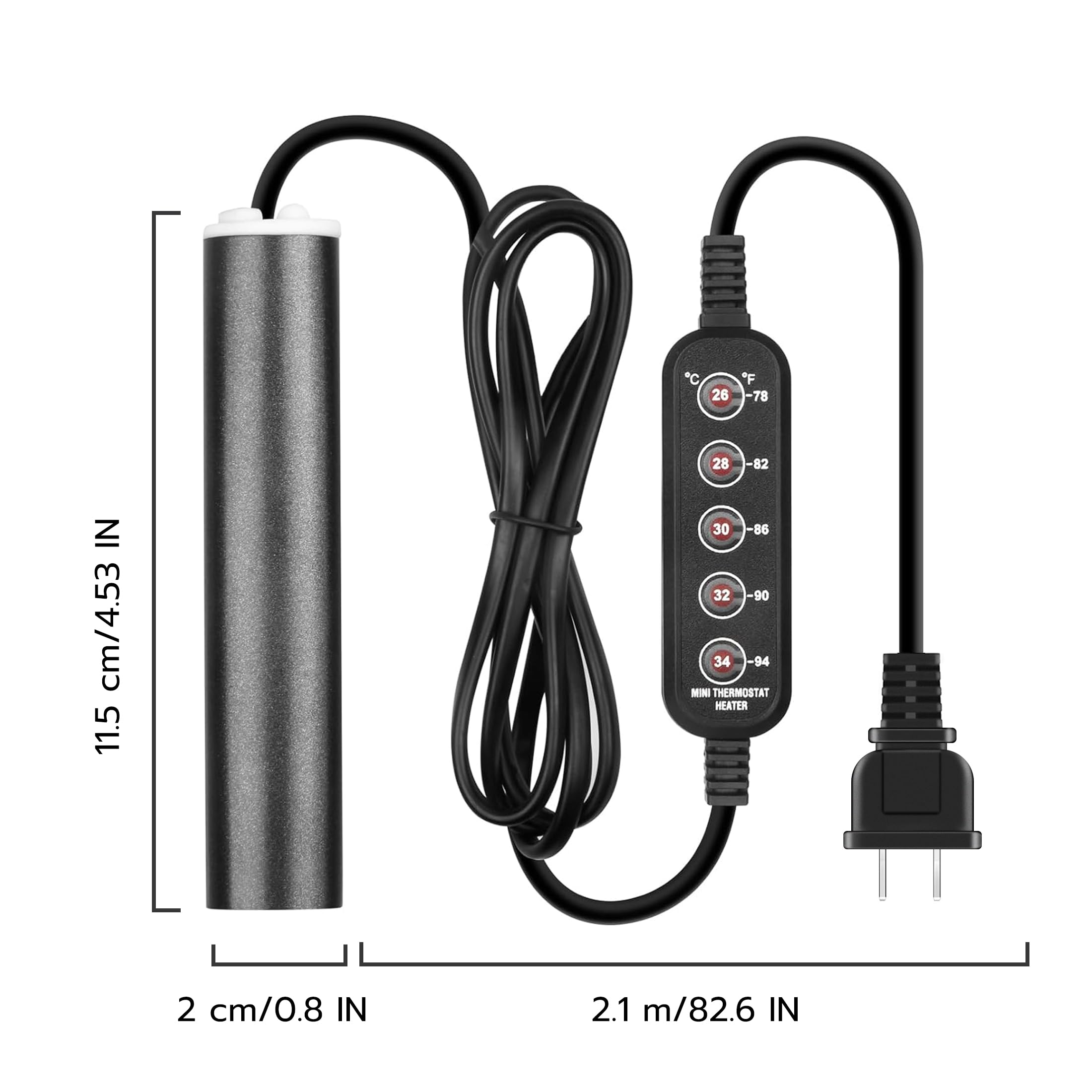 Wonderfactory 75W heater supports freshwater and saltwater setups