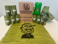 Wonderline Politi-Poo bone-shaped dispenser with bags for quick on-the-go cleanup.