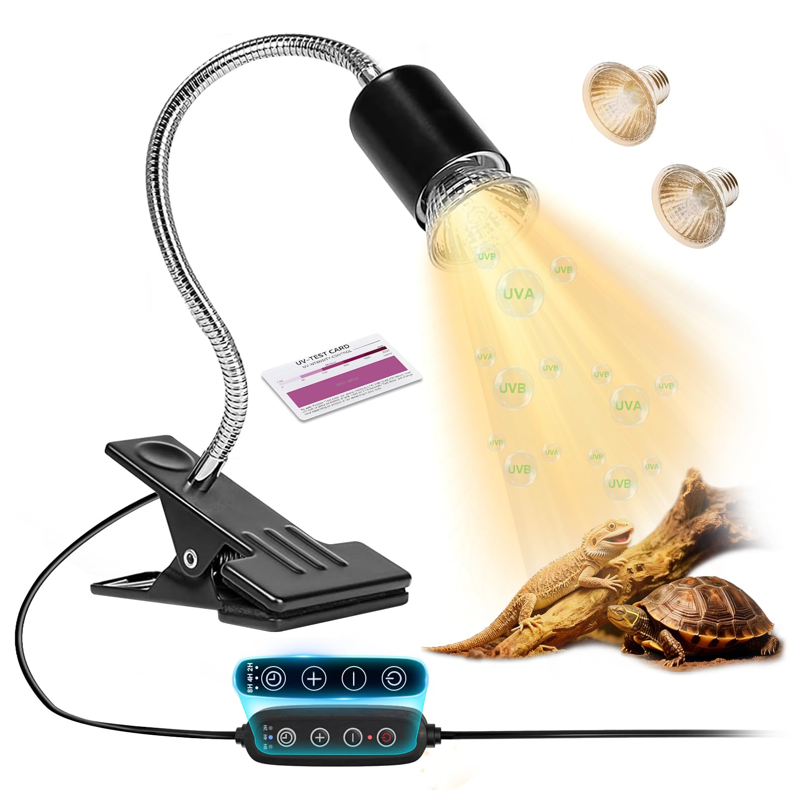 Wondrokey ceramic-socket heat lamp for safe warmth in reptile enclosures.