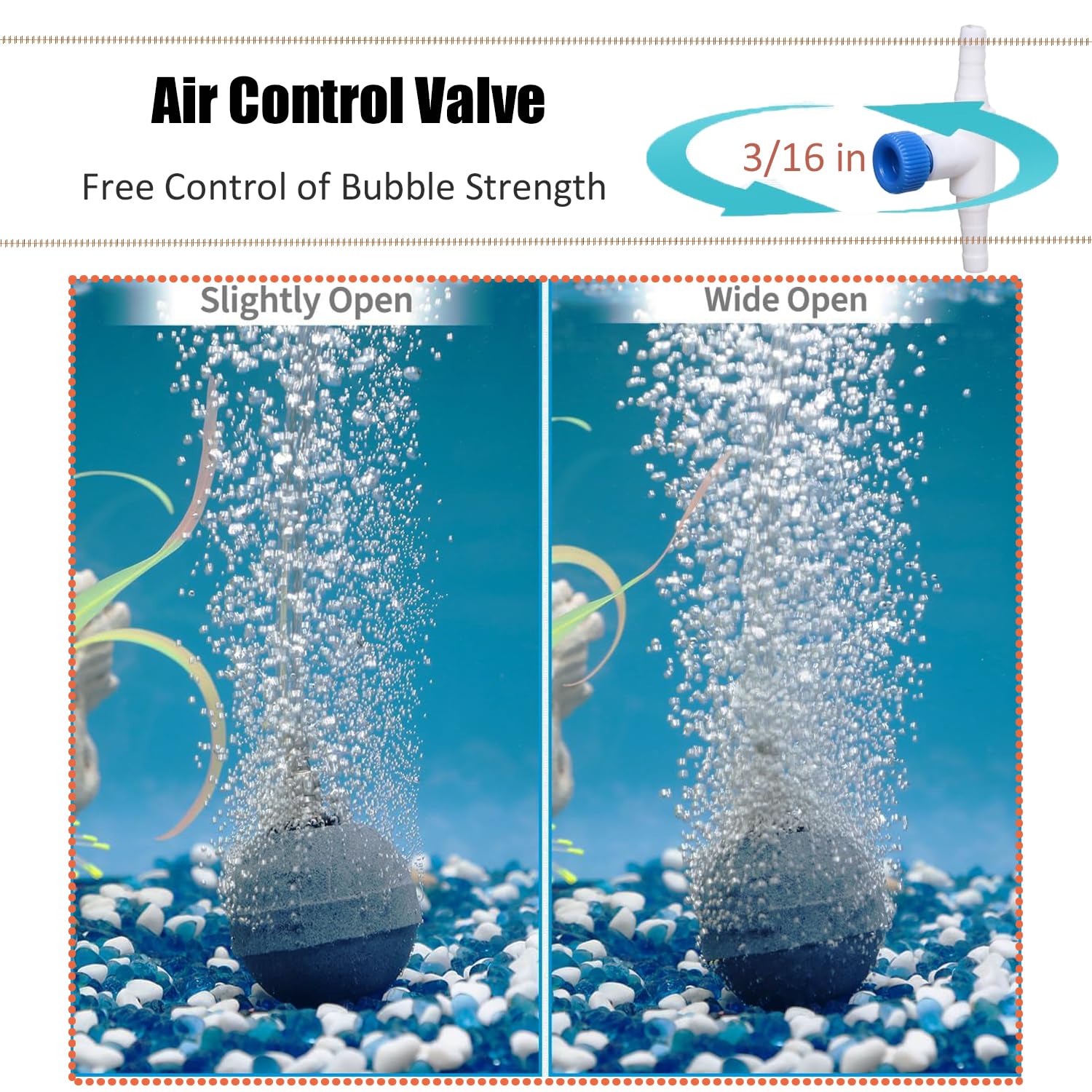 Wonfly three-way Y connectors enable multi-branch setups for larger tanks