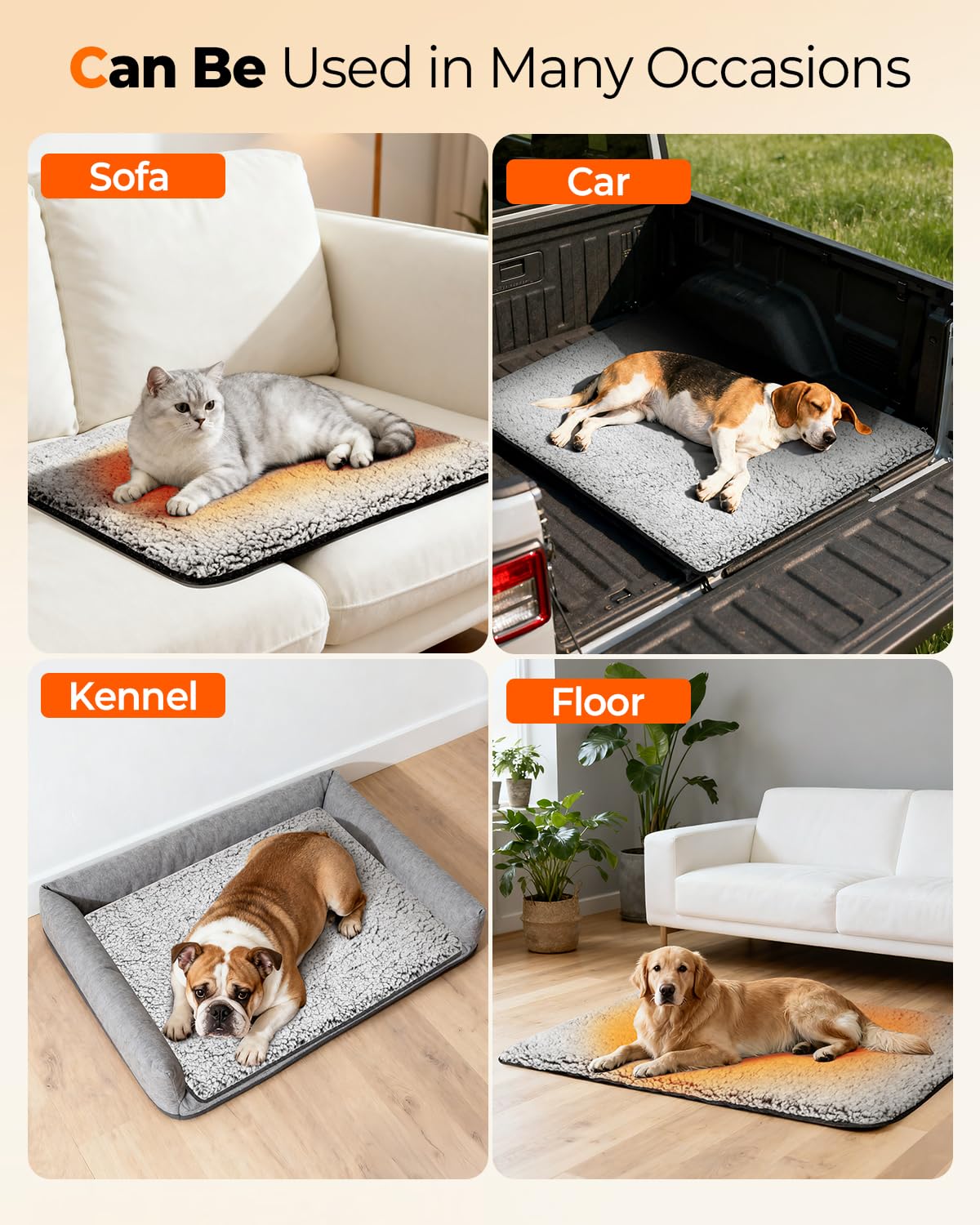 WONONE lightweight mat folds for camping or indoor-outdoor use.