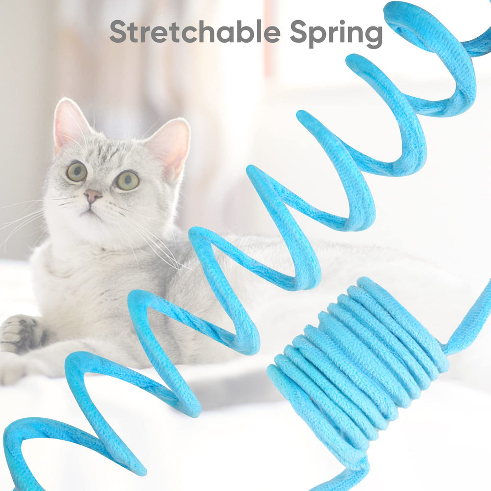 WONOWPA cat spring toy interchangeable end adds variety to play.