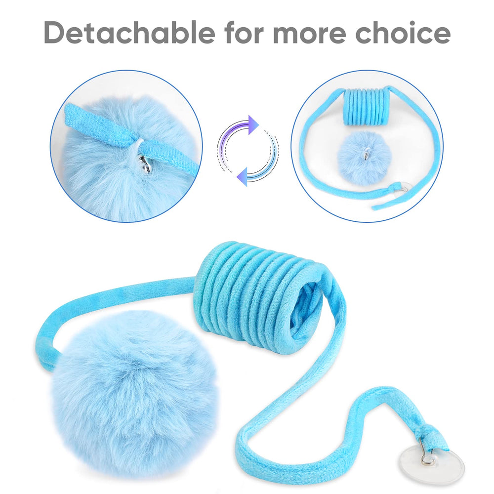 WONOWPA cat spring toy kitten play scene shows engaging interactive hunting.