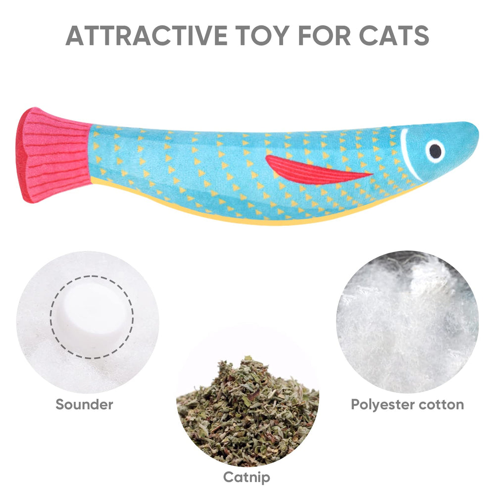 Wonowpa catnip toy design supports carrying, scratching, and teething